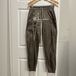 Rick Owens x Champion jogging swoosh pants size small ( 28-33 )